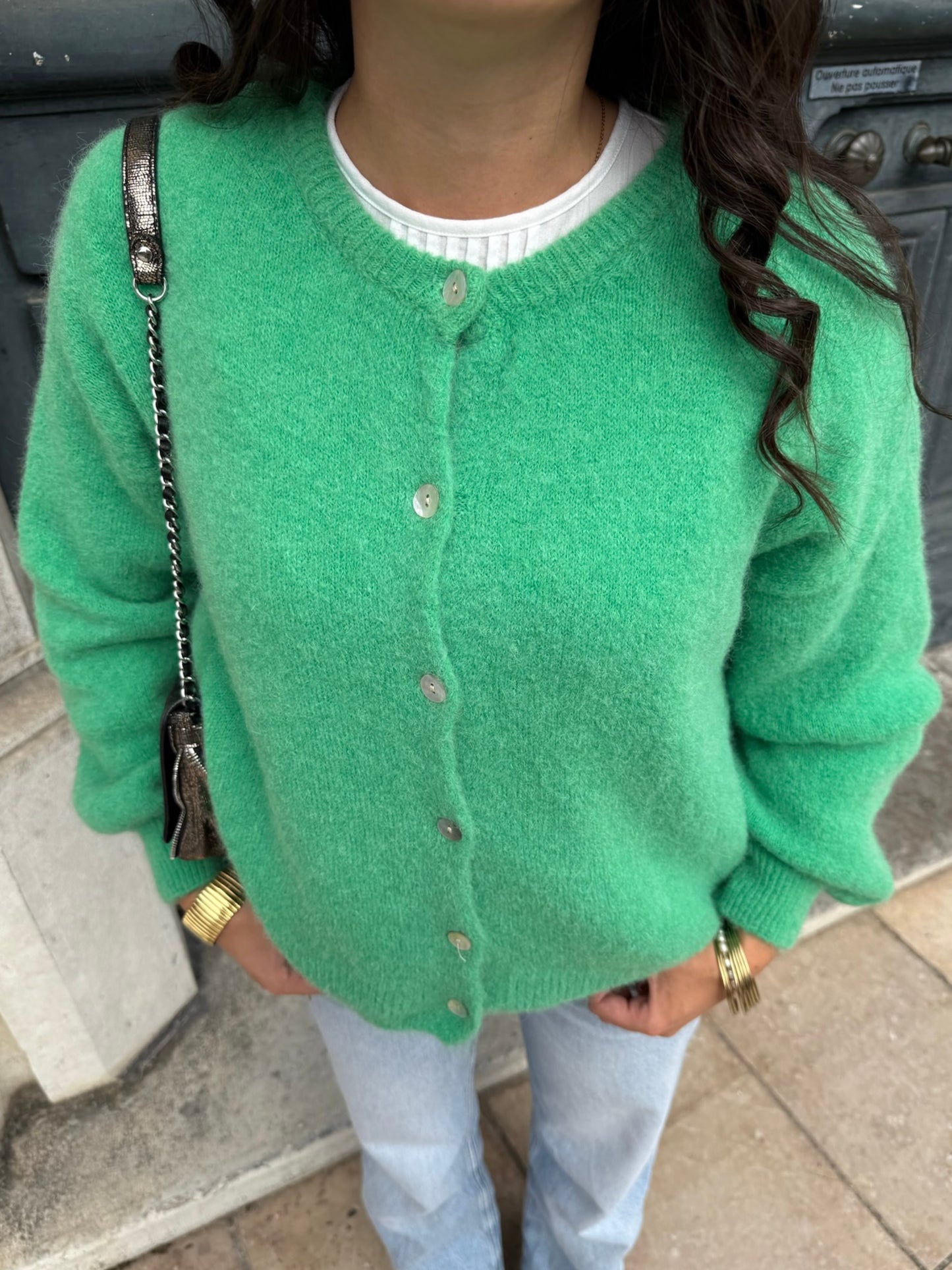 Gilet Vert Simone
