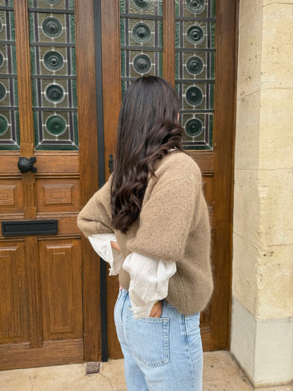 Pull Taupe Emma