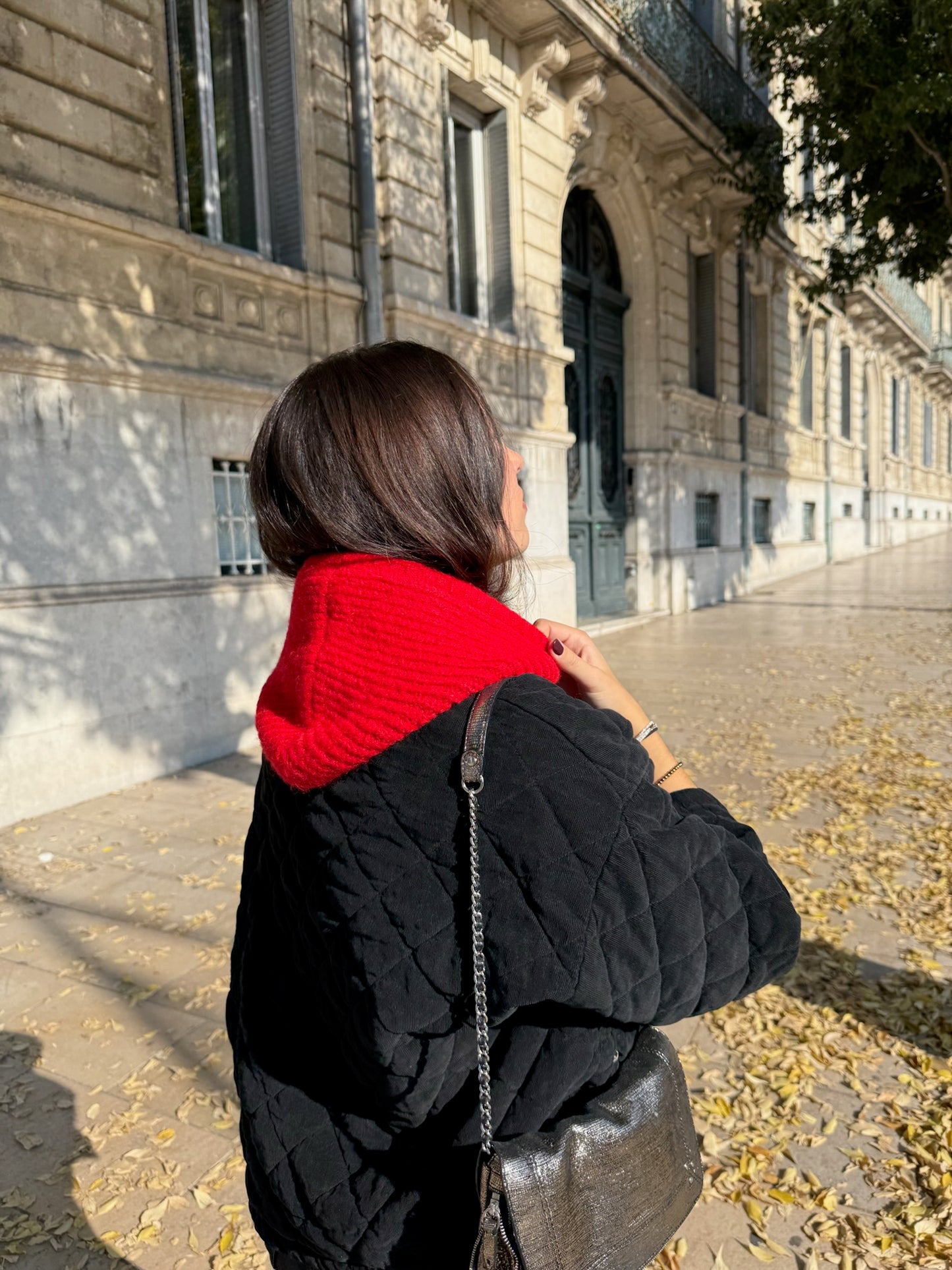 Cagoule en Laine Rouge Léna