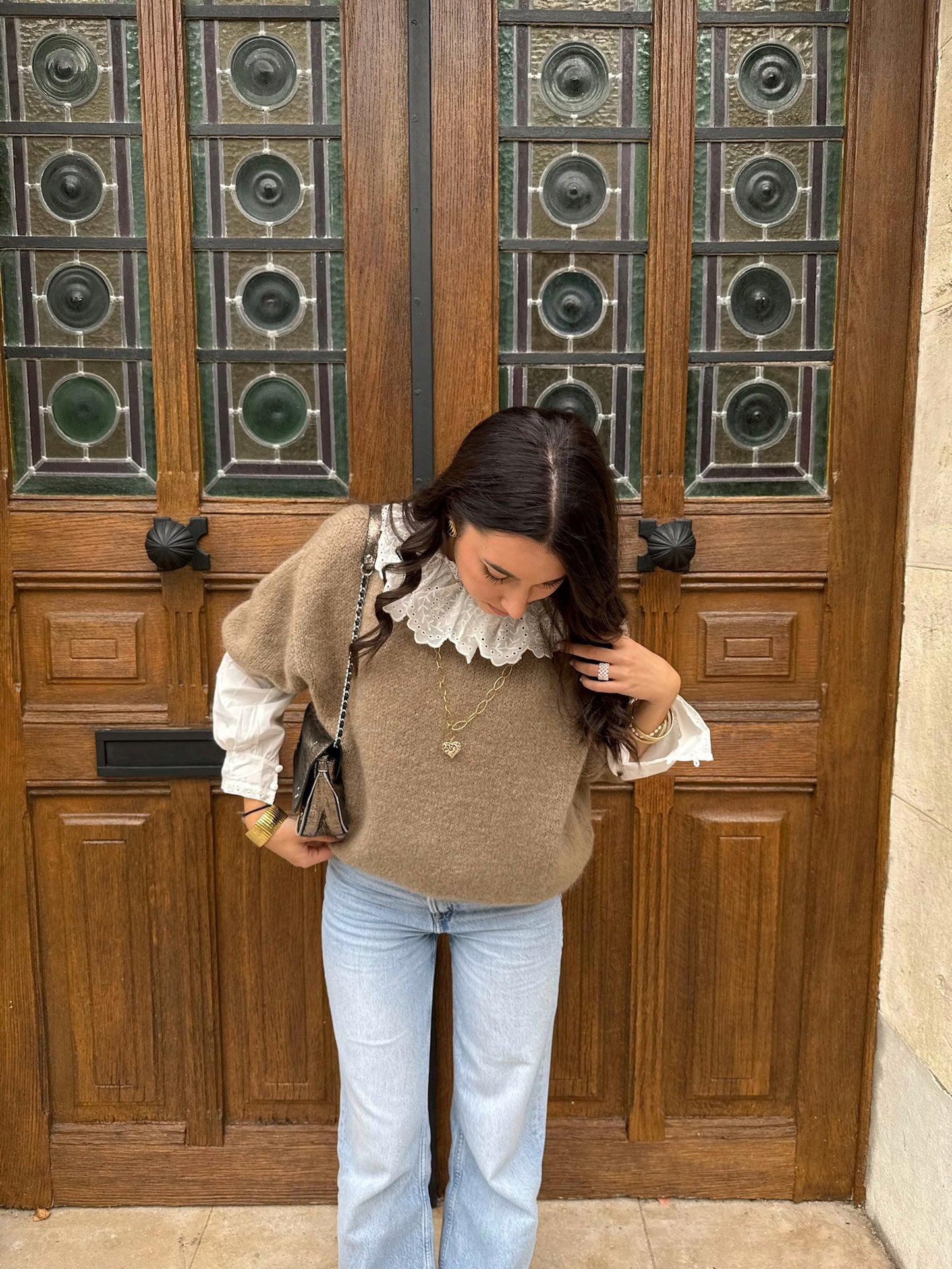 Pull Taupe Emma