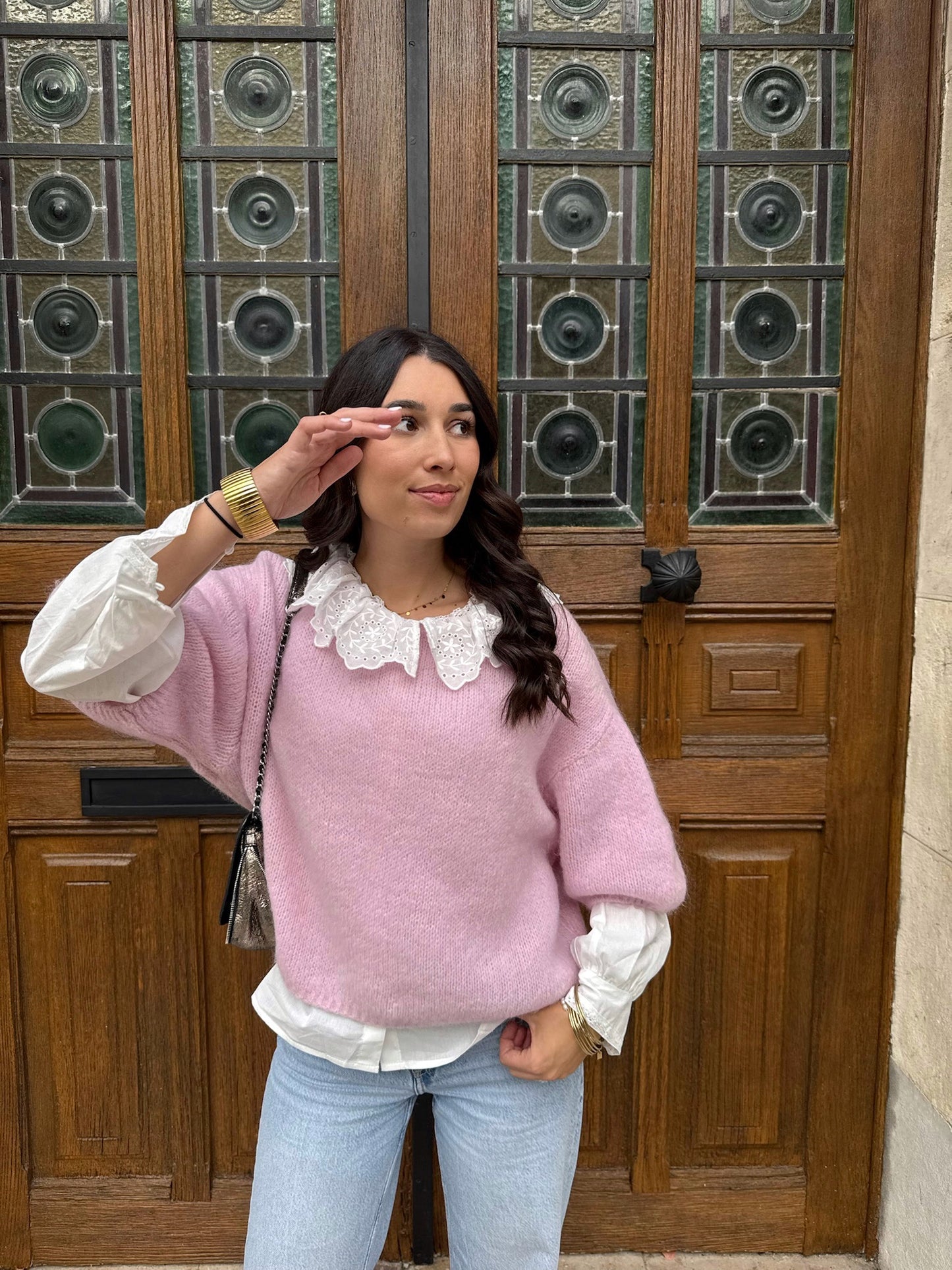 Pull Rose Pâle Emma