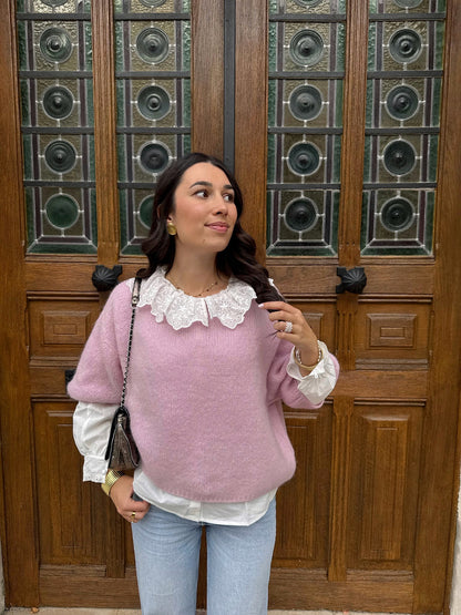 Pull Rose Pâle Emma