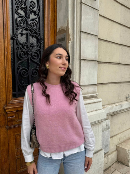 Pull Rose Pâle Florence