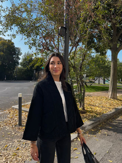 Veste en Velours Noire Laurette