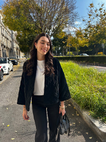 Veste en Velours Noire Laurette