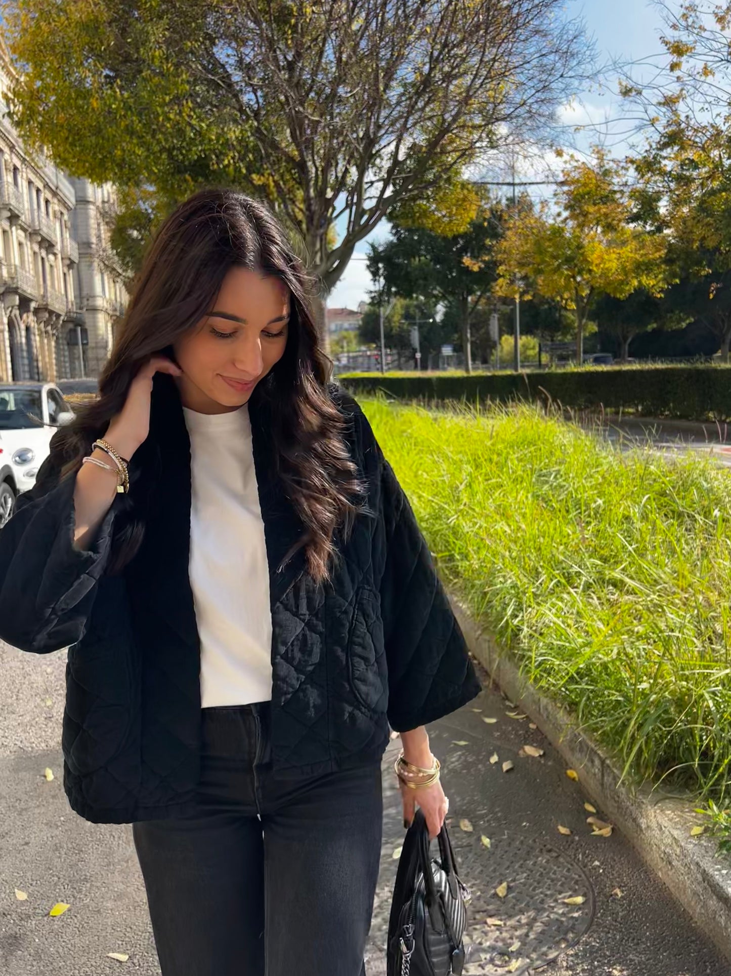 Veste en Velours Noire Laurette