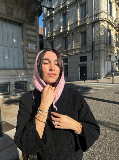 Cagoule en Laine Rose Léna